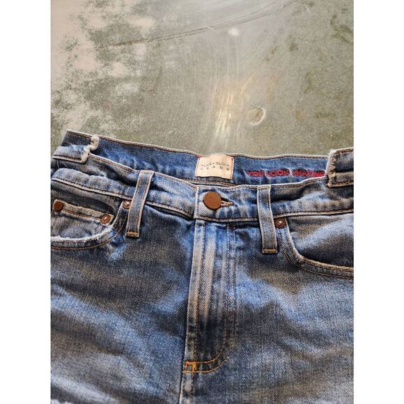 ALICE + OLIVIA JEANS Amazing High Rise Double Waistband Shorts Sz 26 - Picture 4 of 7